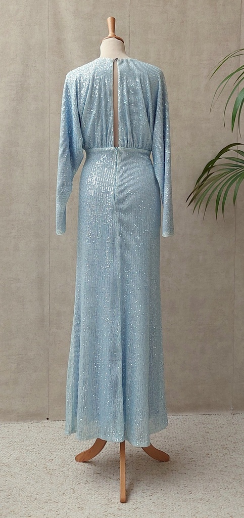 Aniye by - Robe sequins bleus ciels - C03231