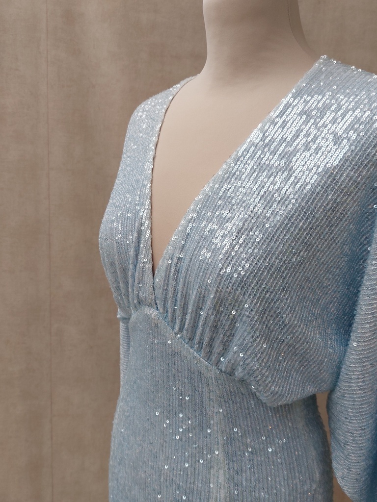 Aniye by - Robe sequins bleus ciels - C03231