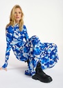 Essentiel - Robe fleurs bleues et blanches - C03232