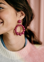 LOC - SEZANE - Bijoux - Boucles d'oreilles Charlie fushia - A1014