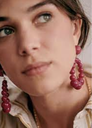 LOC - SEZANE - Bijoux - Boucles d'oreilles Charlie fushia - A1014