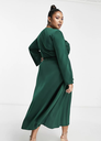 ASOS - Robe portefeuille verte - C03245