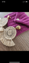 LOC - SEZANE - Bijoux - Boucles d'oreilles raphia beige - A1032
