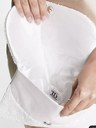 TRUE DECADENCE - Sac perles blanches gris clair - A1035
