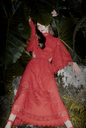 FARM RIO -  Robe longue rouge  - C03255