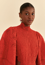 FARM RIO -  Robe longue rouge  - C03255