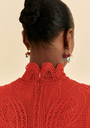 FARM RIO -  Robe longue rouge  - C03255