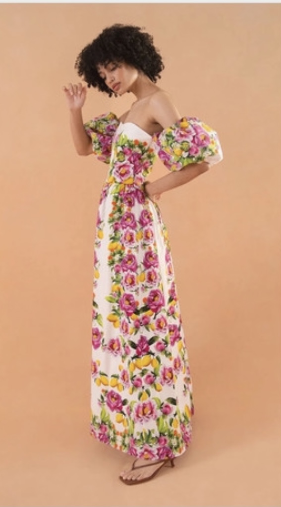 BORGO DE NOR - Robe longue fleurie  - C03259