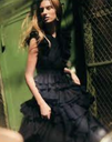 ULLA JONHSON - Robe longue noire - C03262