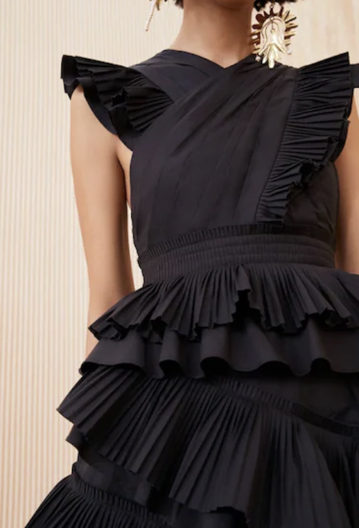 ULLA JONHSON - Robe longue noire - C03262