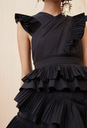 ULLA JONHSON - Robe longue noire - C03262