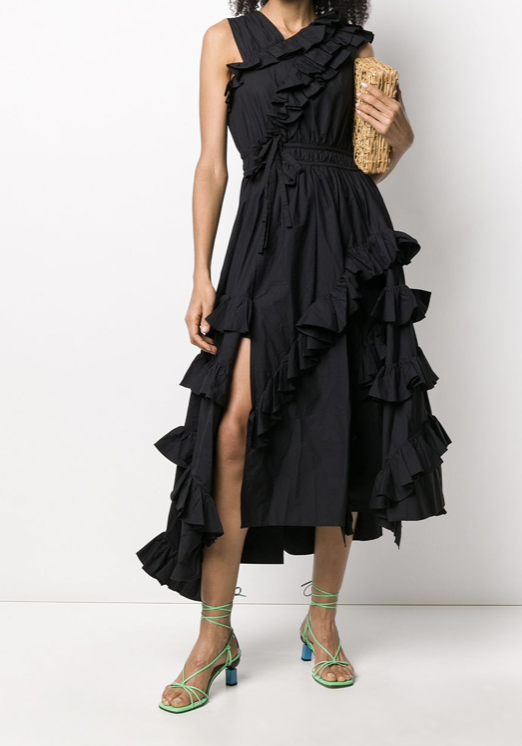 ULLA JONHSON - Robe longue noire - C03262