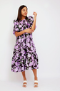 CRAS - Robe mi-longue imprimée  - C02610