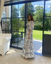 ZIMMERMANN - Robe longue fleurs bleues  - C03280