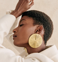 LOC - SEZANE - Bijoux - BO rond tressé doré -  A1044