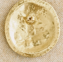 LOC - SEZANE - Bijoux - BO dorée et brun -  A1047