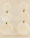 LOC - SEZANE - Bijoux - BO longue miel orangé -  A1050