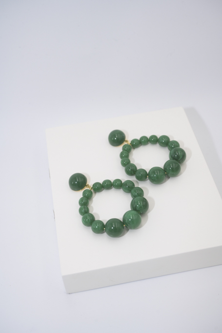 LOC - SEZANE - Bijoux - BO boules vertes -  A1053