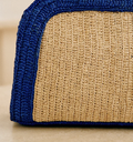Sézane - Sac paille beige fleuri - A1057