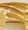 Loc - Bijoux - Bracelet manchette dorée - Suzanne - A1059