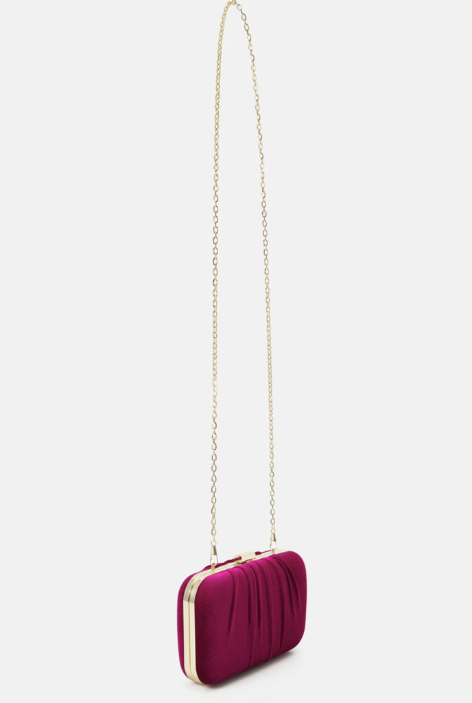 MASCARA - Sac velours fruscia - A1202