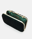 Sac velours vert - A1206