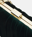 Sac velours vert - A1206