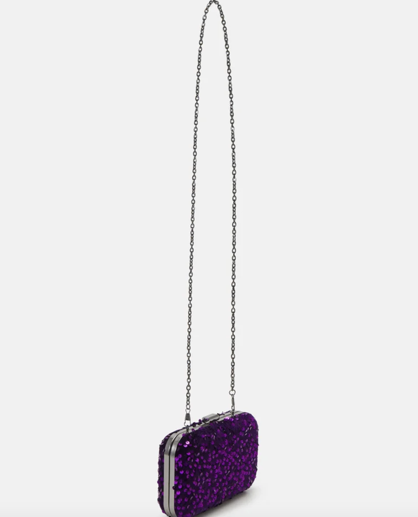 Sac sequins mauve - A1207