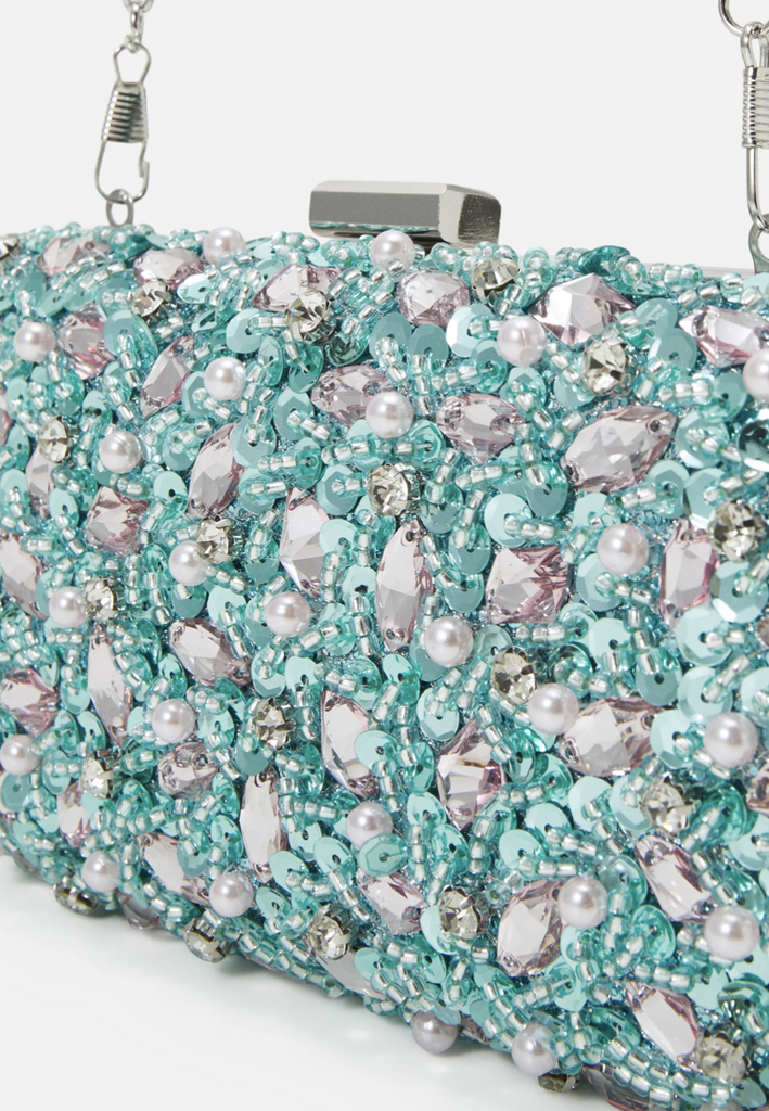 Sac perles bleues - A1208