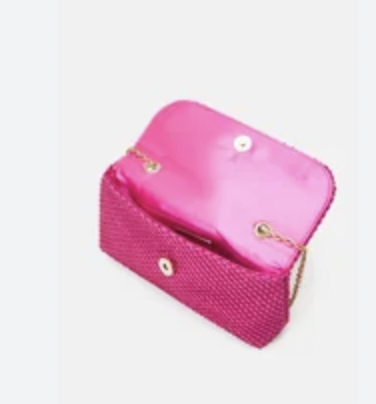 Sac strass fuchsia - A1214