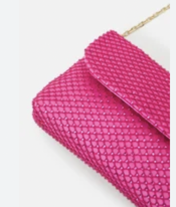 Sac strass fuchsia - A1214