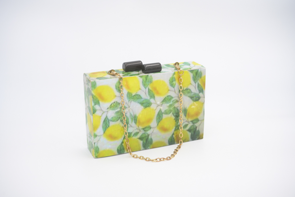 ACUS - Sac Rigide Citron jaune et vert - A859