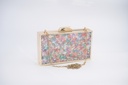 BRUNA - Sac rose marbre - A1038