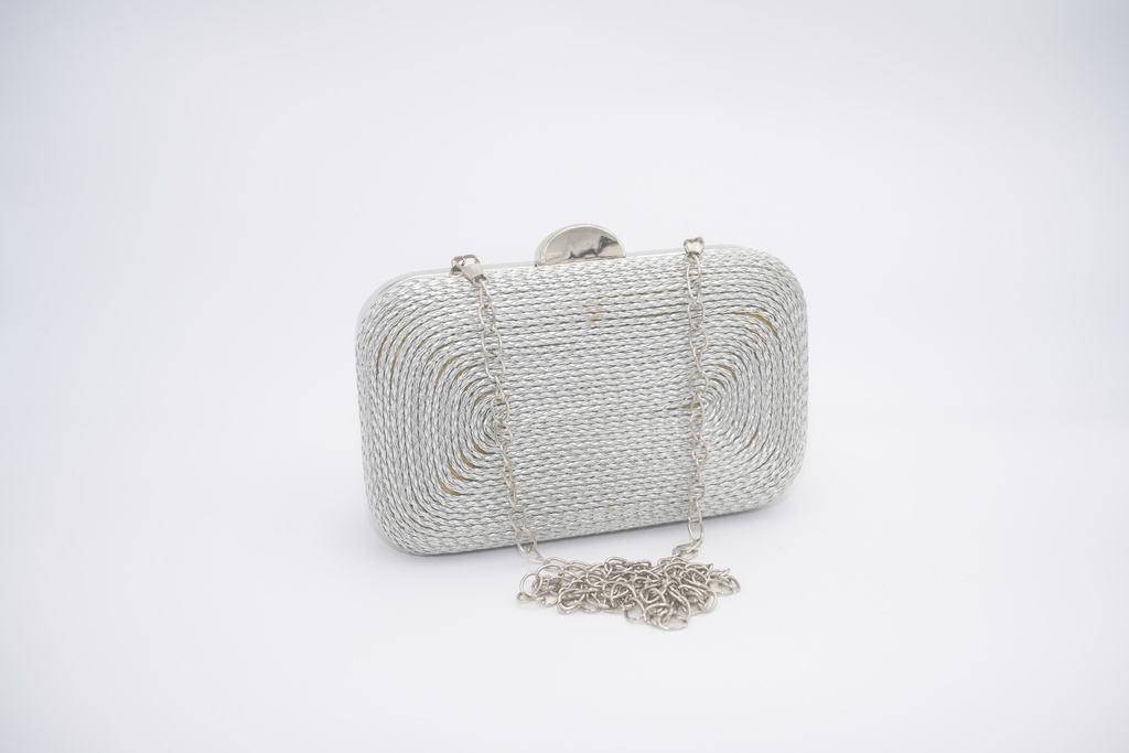 T&O CONCEPT - Sac argenté motifs  - A713