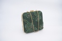 ACUS - Sac Vert Sapin Perles et Sequins Carré - A863