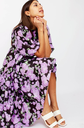 CRAS - Robe mi-longue imprimée  - C02610