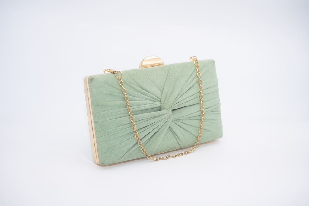 T&O CONCEPT - Sac vert d'eau drapé  - A719