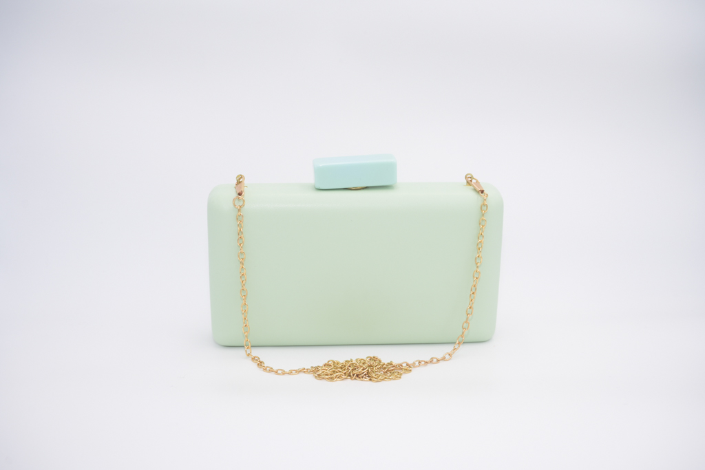 BRUNA - Sac cuir vert clair - A1037