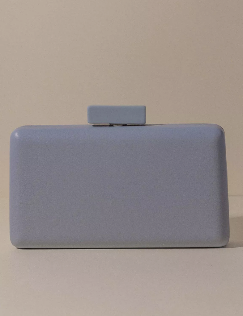BRUNA - Sac cuir bleu ciel - A1041