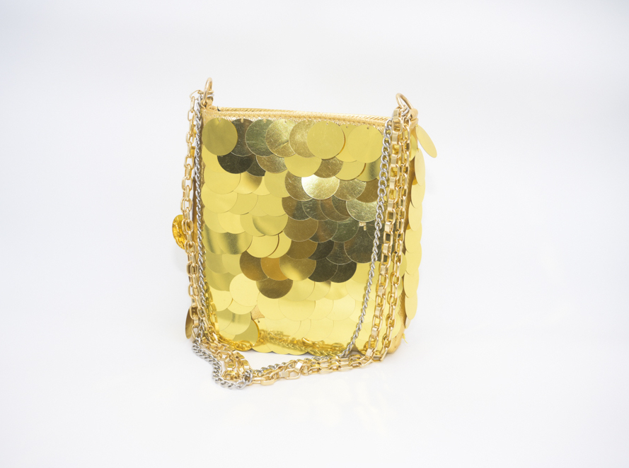 TOP SHOP - Sac Gros Sequins Dorés - A850