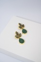 LOC - ACUS - Bijoux - Boucles d'oreilles Vert et Marron - SAUCE - A985