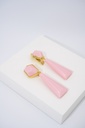 LOC - MAISON GUILLEMETTE - Bijoux - Boucles d'oreilles WALLIS Rose Pale A Clips - A936