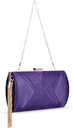 Sac satin mauve- A1222