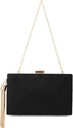Sac satin noir- A1223
