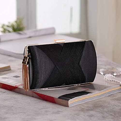Sac satin noir- A1223