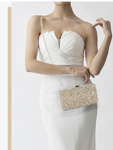 Sac brillant et strass - A1226