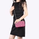 Sac diamant et cristal rose - A1229