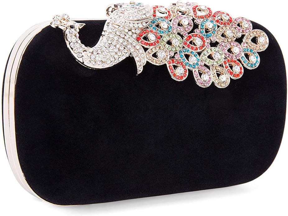 Sac velours noir - A1235