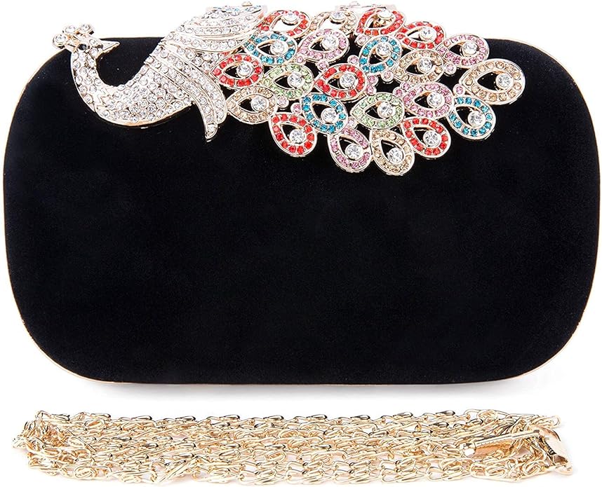Sac velours noir - A1235