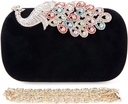 Sac velours noir - A1235